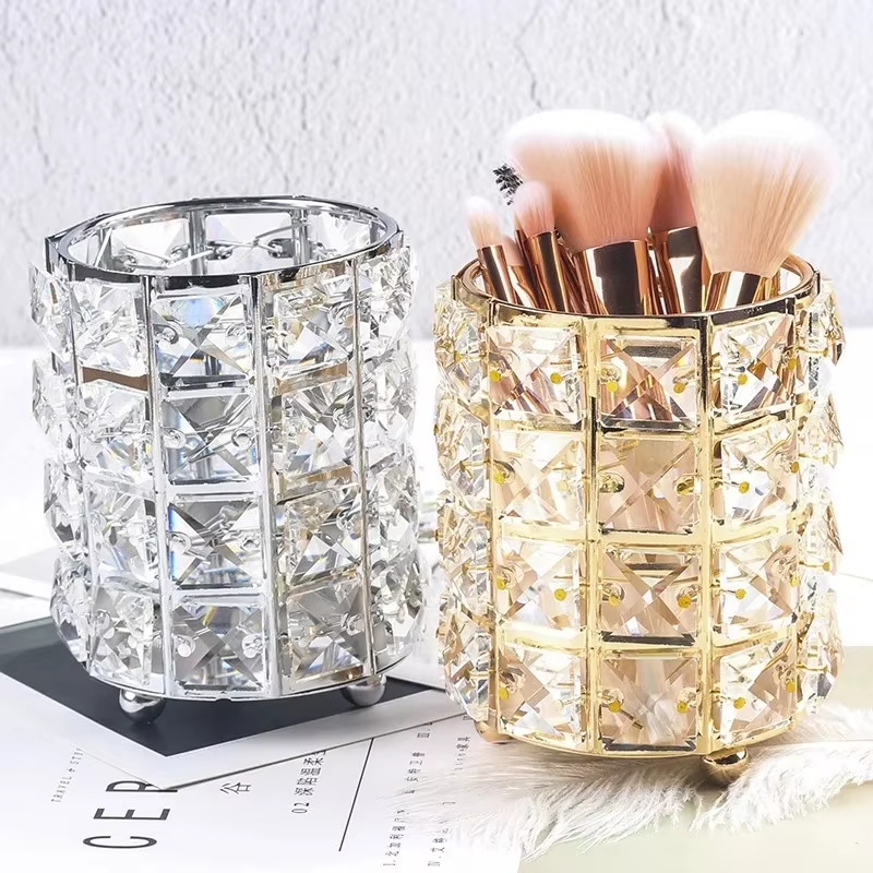 Crystal Makeup Brush Storage