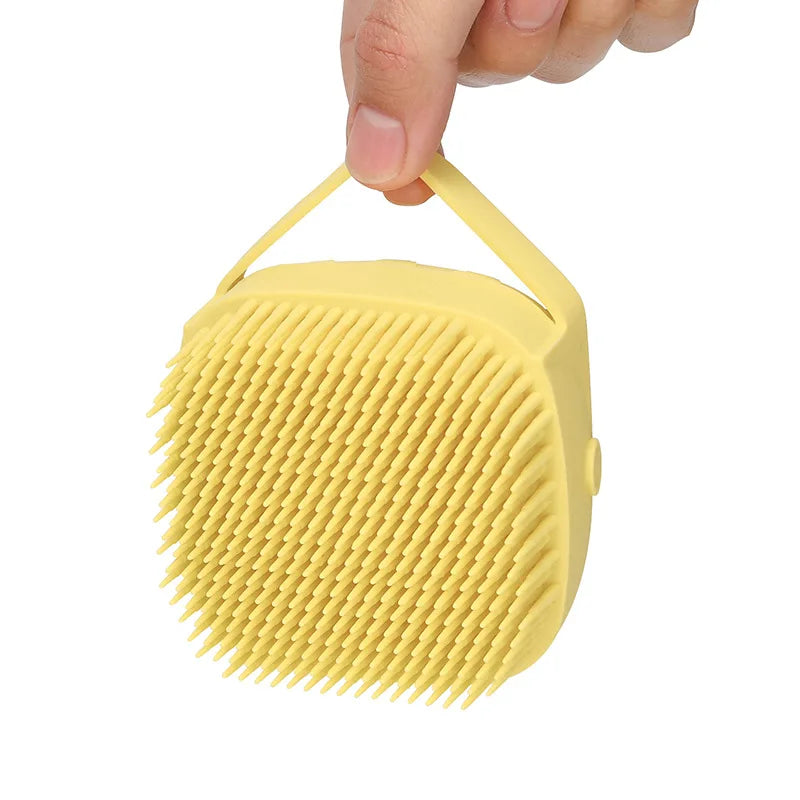Dog or Cat Bath Massage Brush - Soft Safety Silicone