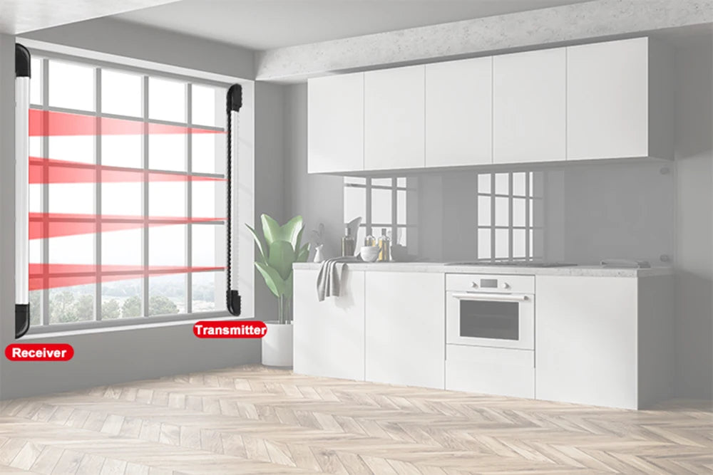 Home Smart Wireless Home Security - 4 Beams Infrared Sensor