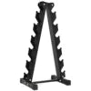 Dumbbell Rack A-shaped Dumbbell Stand for 6 Pairs of Dumbbells Weight Rack with Anti-slip Pads