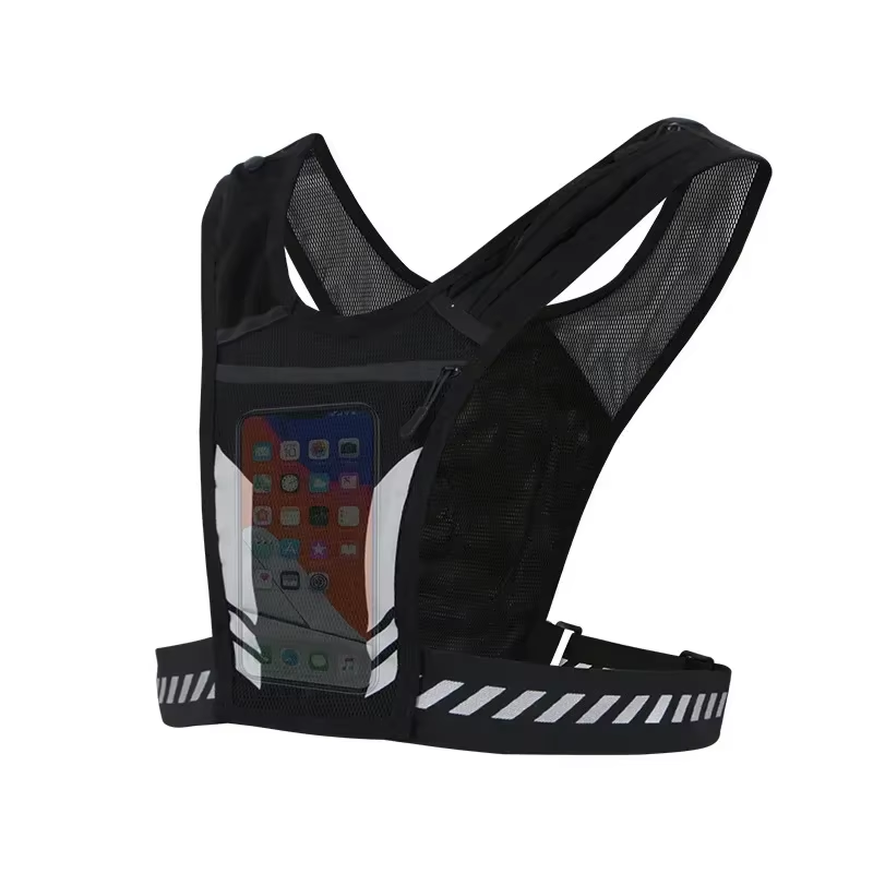 Lightweight Reflective Running Backpack - Universal Sports Vest for Jogging & Fitness with Phone & Card Holder for Men and Women