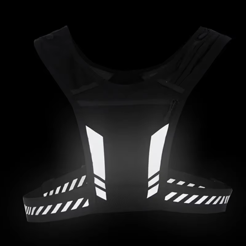 Lightweight Reflective Running Backpack - Universal Sports Vest for Jogging & Fitness with Phone & Card Holder for Men and Women