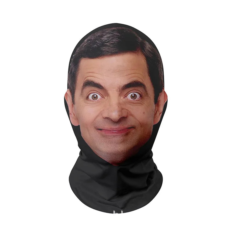 New Realistic 3D Mask Full Face for Women Man Cosplay Accessories Mascaras Halloween Masquerade Mesh Headgear