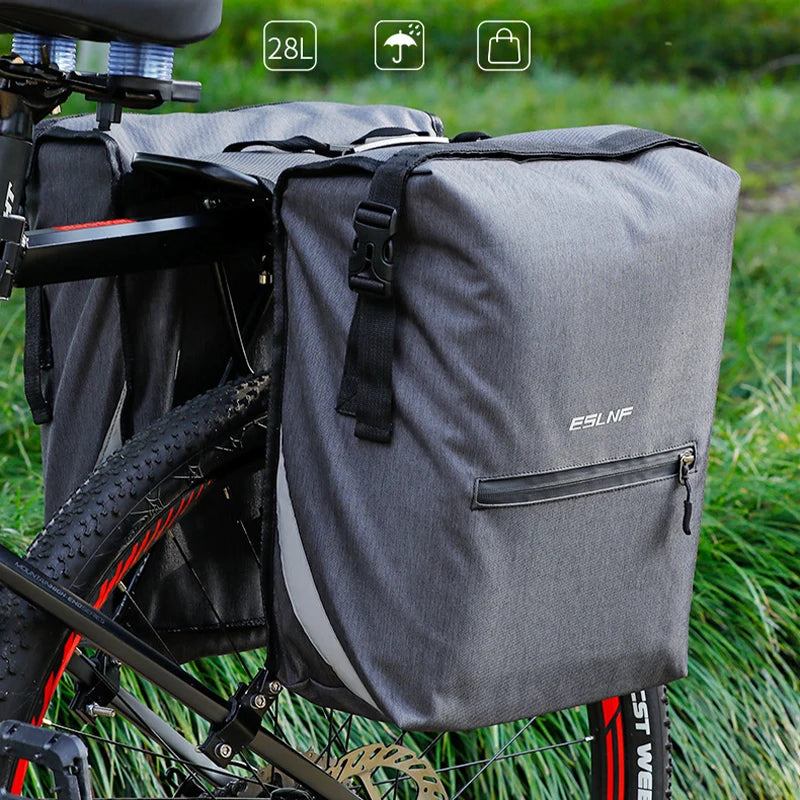 Cycling Bike Luggage Double Side Rear Rack Bike 2 In 1 Trunk Bag Mountain Road Bicycle Tail Seat Pannier Pack Carrier Bike Bag