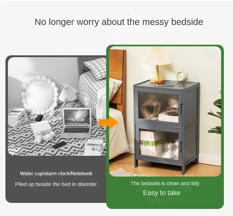 Bedside Table Modern - Solid Wood