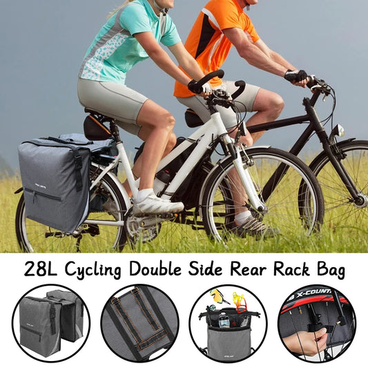 Cycling Bike Luggage Double Side Rear Rack Bike 2 In 1 Trunk Bag Mountain Road Bicycle Tail Seat Pannier Pack Carrier Bike Bag