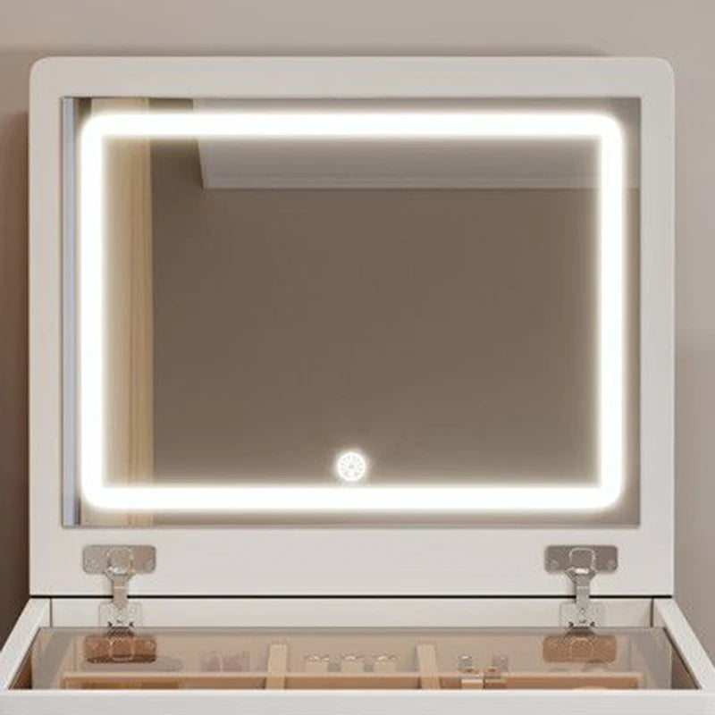 Unique Bedroom Makeup Vanities Illuminated Dressing Table with Mirror