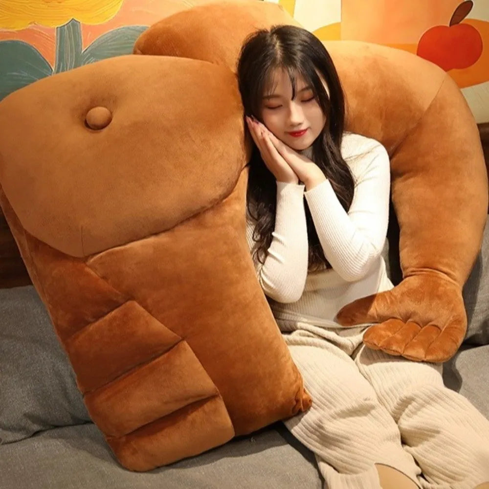 Creative Arm Pillow Hunky Chest Throw Pillow Body Shape Pillow Cuddle Pillow PP Filling Boyfriend Pillow Sleep Cushion