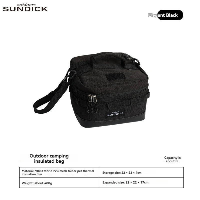 Large Picnic lce Bag 900D Cloth Camping Travel Organizer Waterproof Thermal Lunch Box for Camping BBQ Family Outdoor Activities