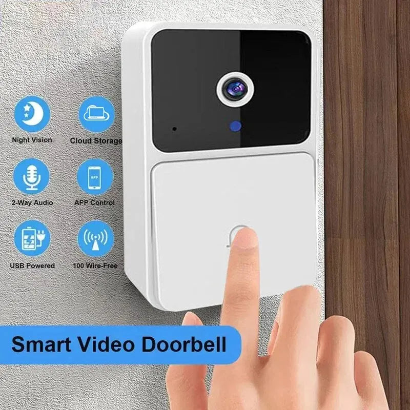 Home Security Video Doorbell: Wireless HD Camera,  Intercom & Voice Feature
