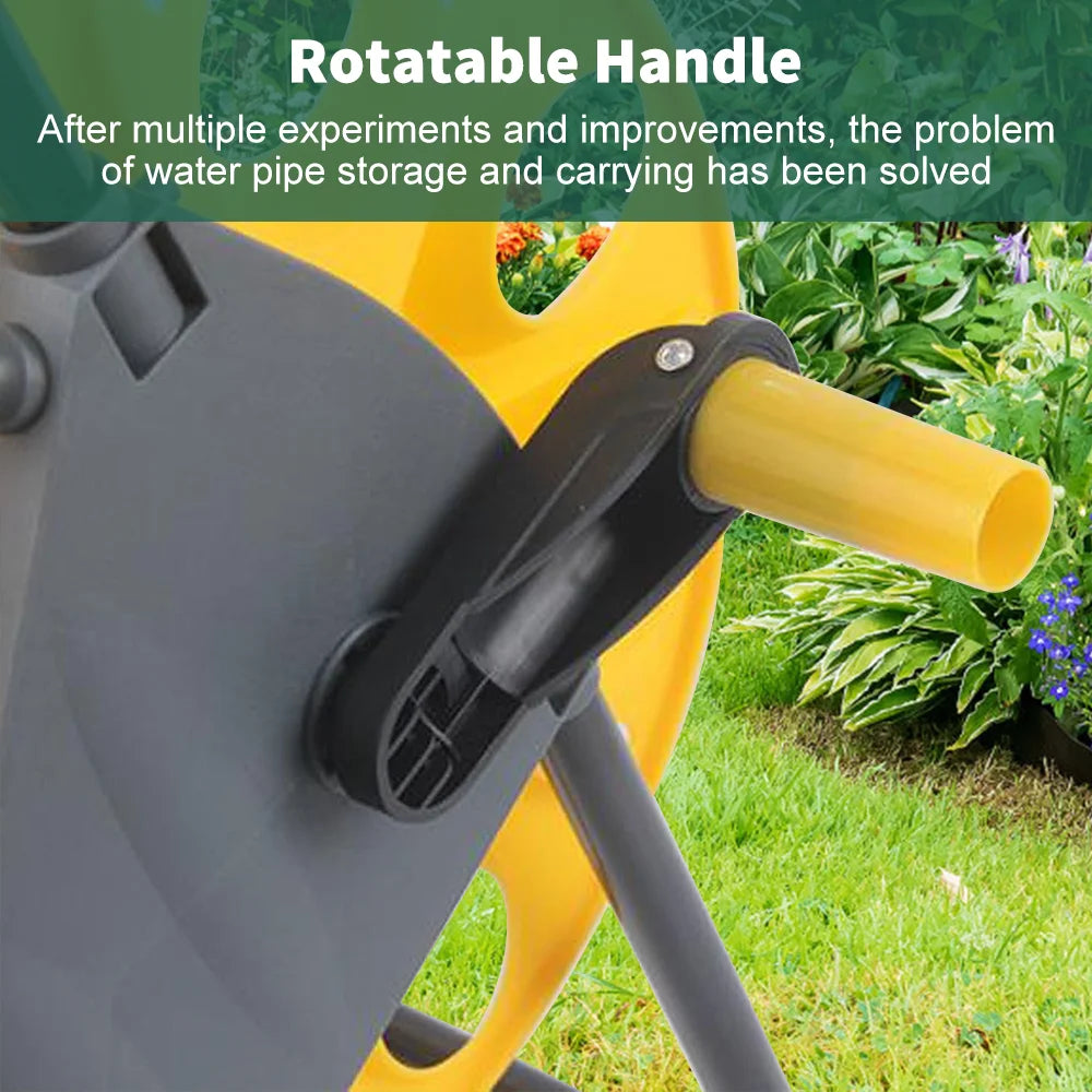 Garden Water Pipe Reel Cart Outdoor Planting Hosepipe Organizer  Labor-Saving Garden Watering Cart Water Pipe Storage Rack