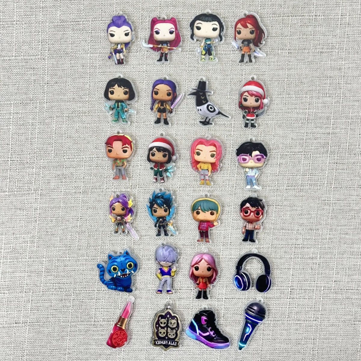 Anime Girls Lumi Mila Zoi Witch Hunter Christmas Advent Calendar Blind Box Toy 24 Days Countdown Pendant New Year's Decor Gifts