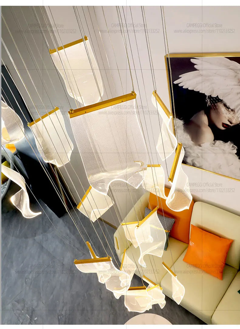 Modern Chandelier Living Room Decor