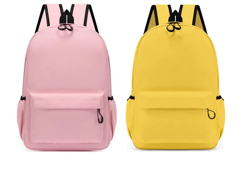 Cute Rose Gold Letter A~Z Kawaii Back To School Backpack for Girl Boy Children Rucksack Fashion Casual School Bags Birthday Gift