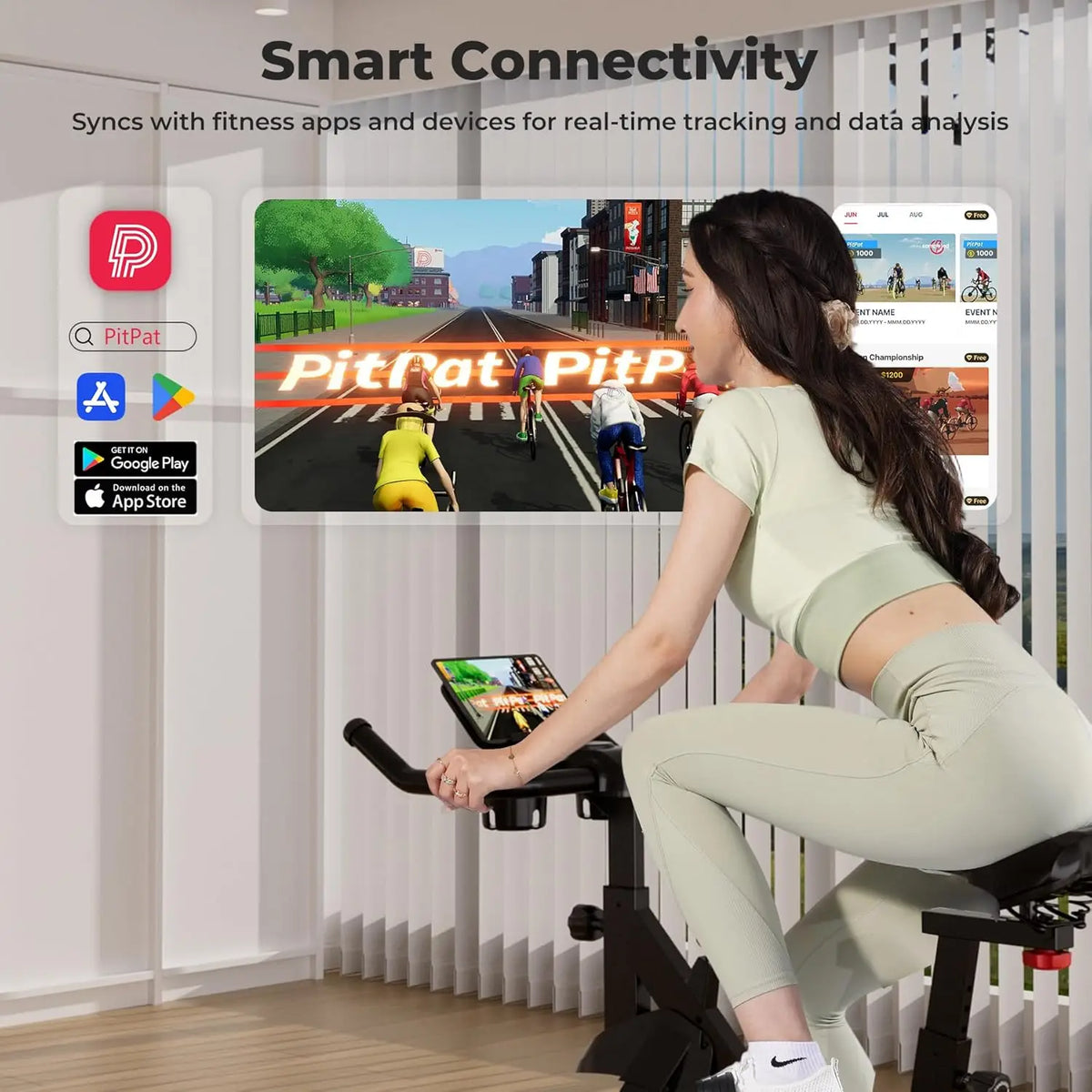 Superun Exercise Bike Home Ergometer Exercise Bike with Adjustable Magnetic Resistance Indoor Bicycle LCD Display 100 kg Load Capacity