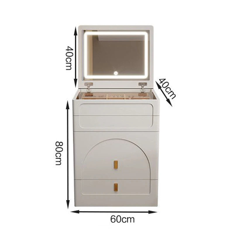 Unique Bedroom Makeup Vanities Illuminated Dressing Table with Mirror