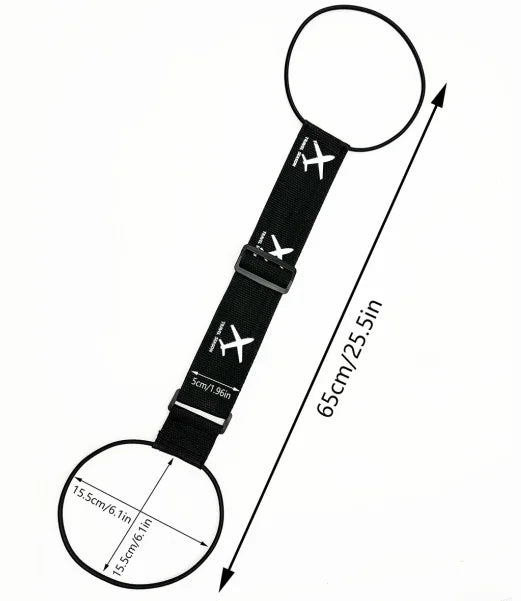 Aircraft printed nylon luggage fixed strap with one pack