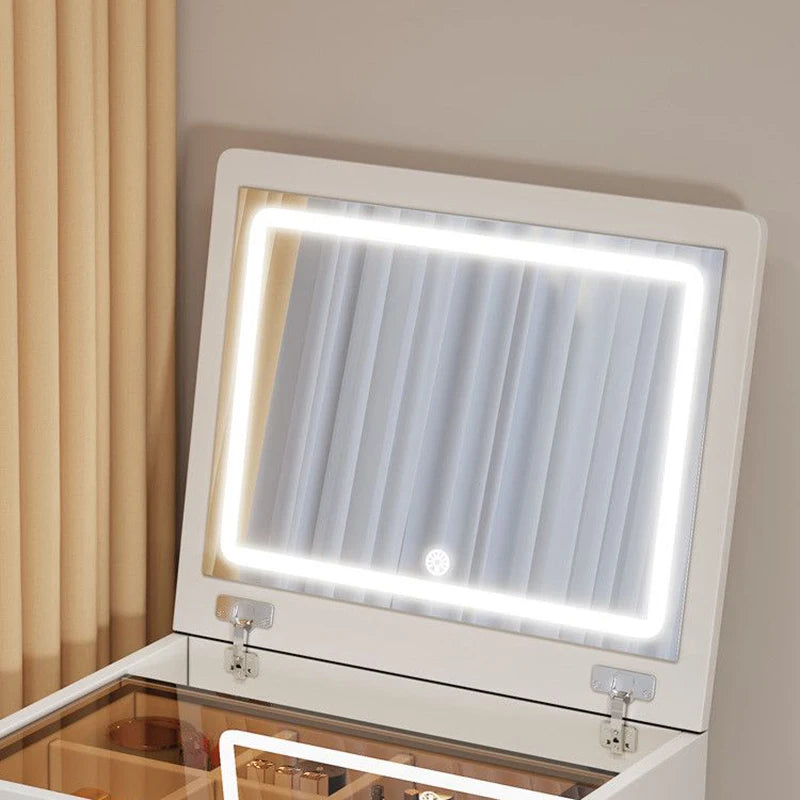 Unique Bedroom Makeup Vanities Illuminated Dressing Table with Mirror