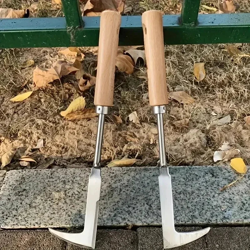 Manual Weeding Machine Set: Mower Sickle + Road Crack Weeding Tool + Garden Hand Shovel - Heavy Duty Carbon Steel for Outdoor &