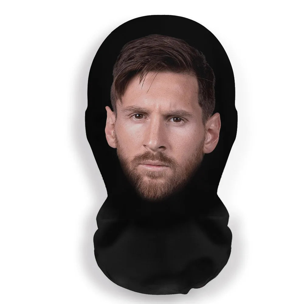 Cosplay 3D Printed Celebrity Stretch Mesh Full Face Mask for Men or Women