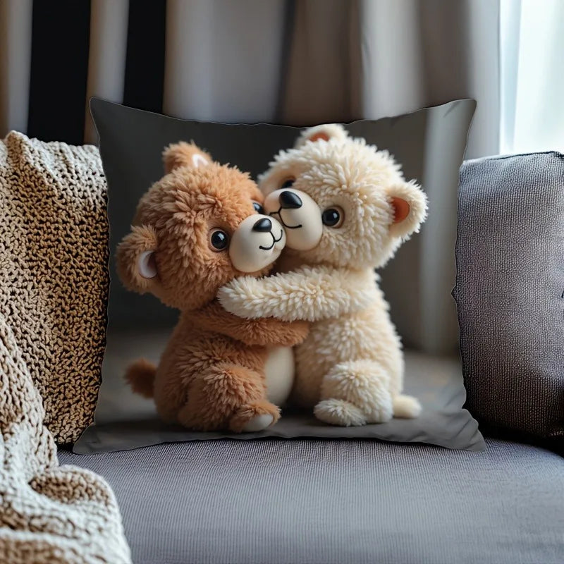 Cuddle-Tastic Teddy Bears Printed Pillowcase