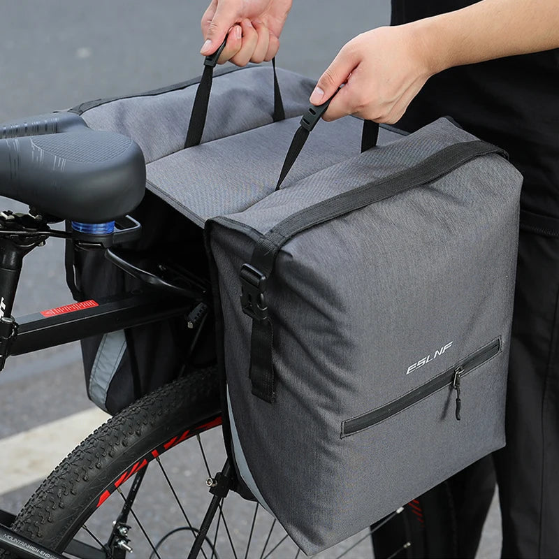 Cycling Bike Luggage Double Side Rear Rack Bike 2 In 1 Trunk Bag Mountain Road Bicycle Tail Seat Pannier Pack Carrier Bike Bag