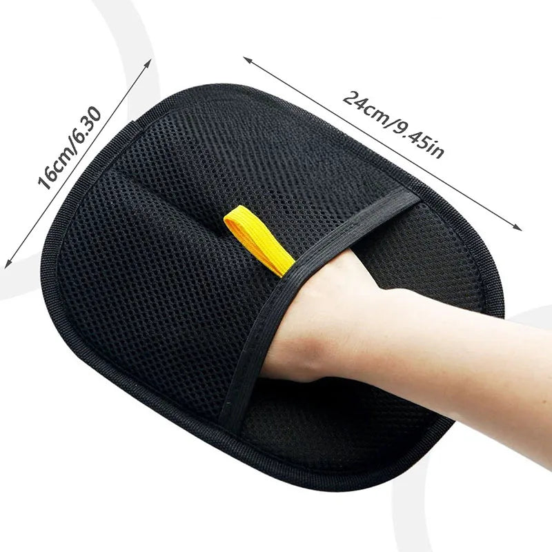 Hot pet hair removal tools reusable gloves, pet double-sided beauty gloves, carpet removal pet fur hair pet supplies