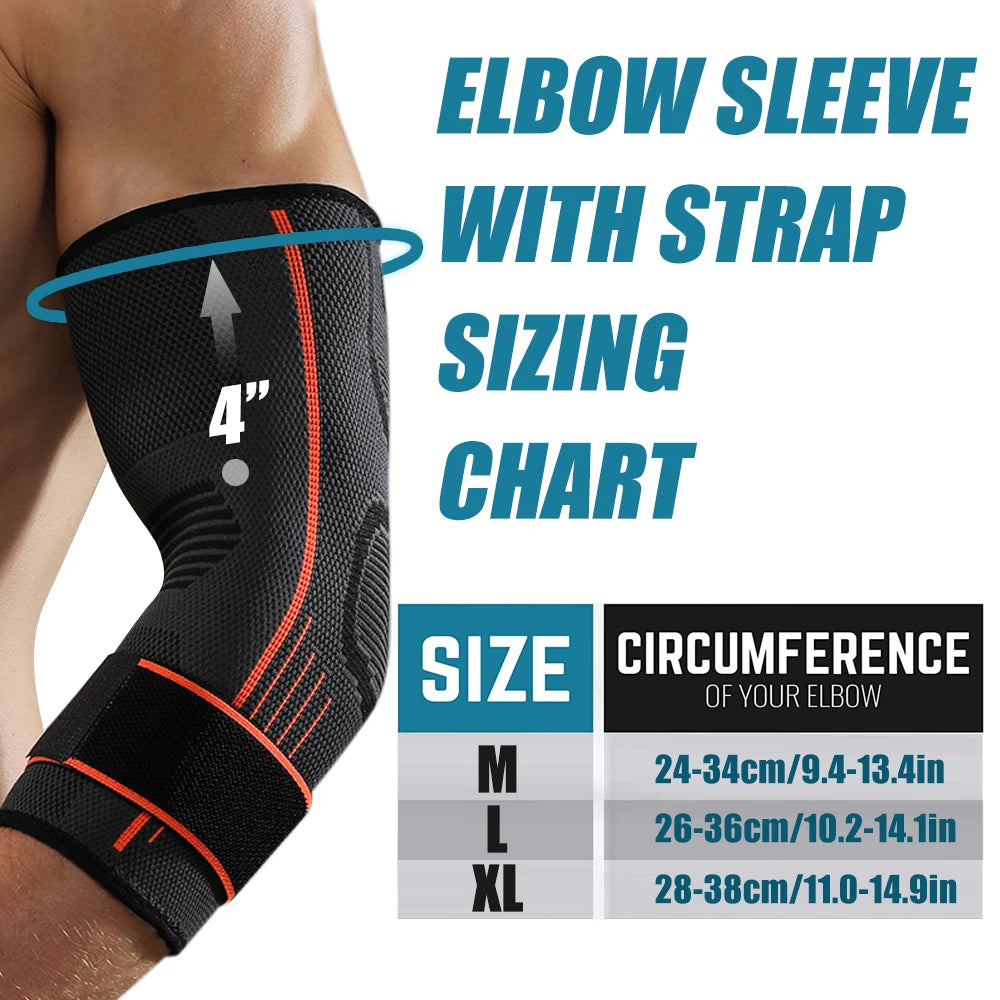 Elbow Brace for Tendonitis & Tennis Elbow,Compression Sleeve for Arthritis,Workouts Reduce Joint Pain During Fitness Activity