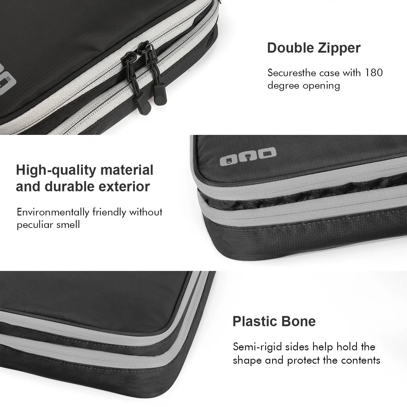 Portable Electronic Accessories Travel case,Cable Organizer Bag Gadget Carry Bag for iPad,Cables,Power,USB Flash Drive, Charger