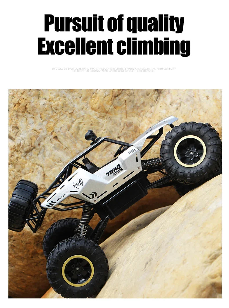4WD Remote Control Car With Led Lights 2.4G Radio RC Cars - Off-Road Gifts