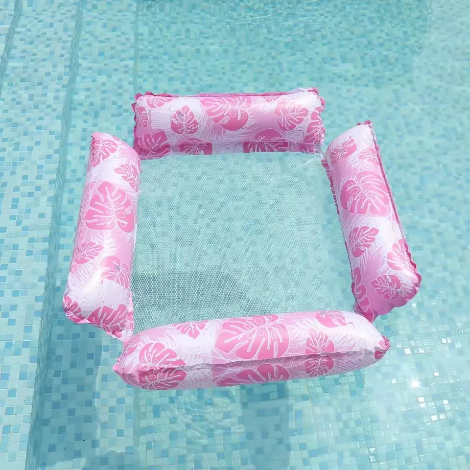 New Water Hammock Recliner Inflatable Floating Swimming Mattress Sea Swim Ring Swimming Pool Party Toy Recliner Swimming