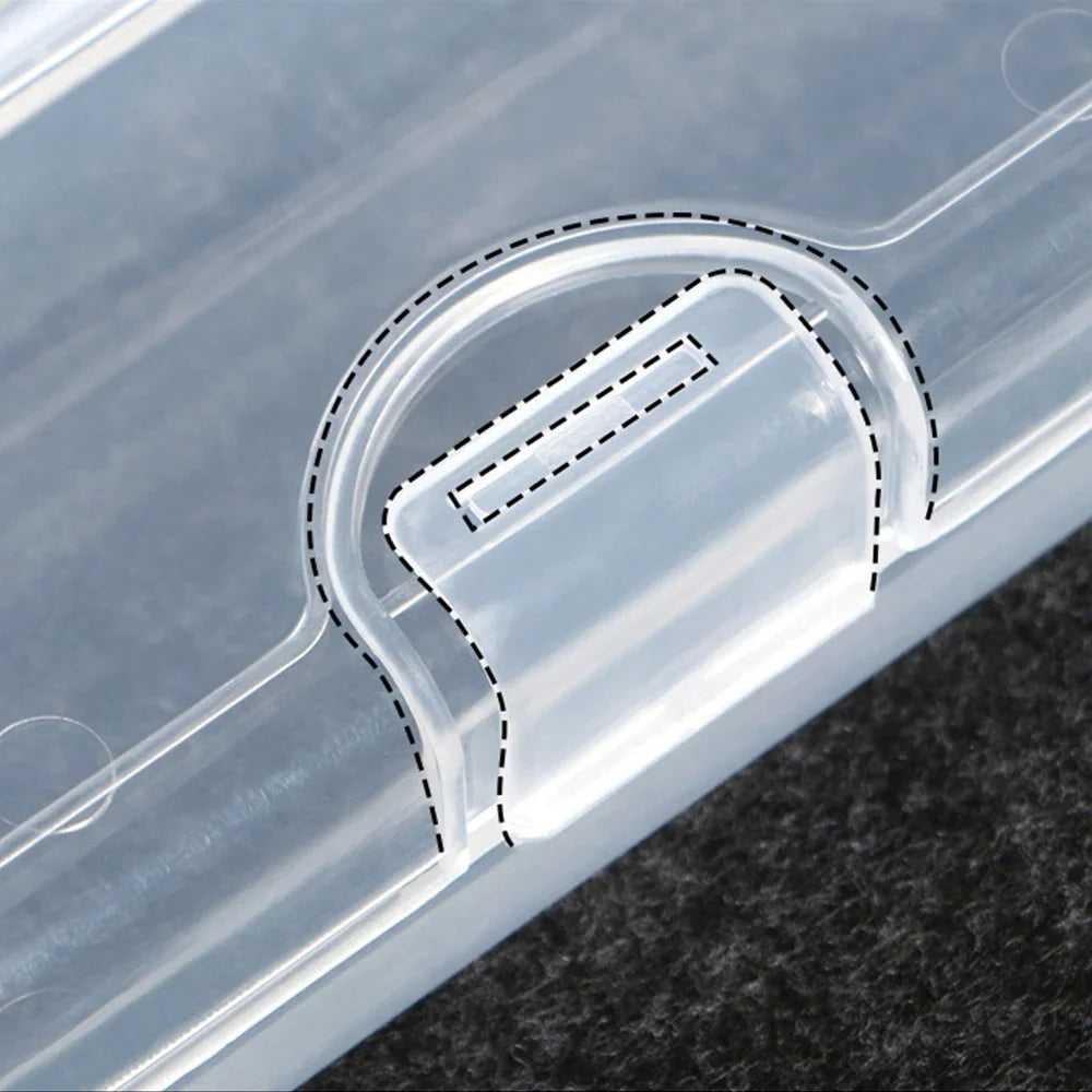 Portable transparent dustproof plastic tableware box Rectangle Case For spoons forks chopsticks straws makeup brush storage box