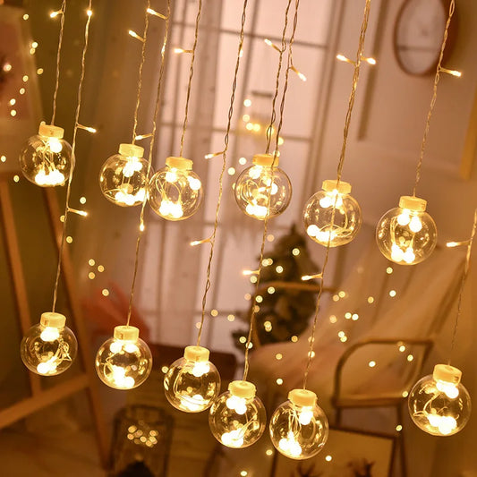 Christmas Led Lights Decoration Fairy String for Room Light Curtain