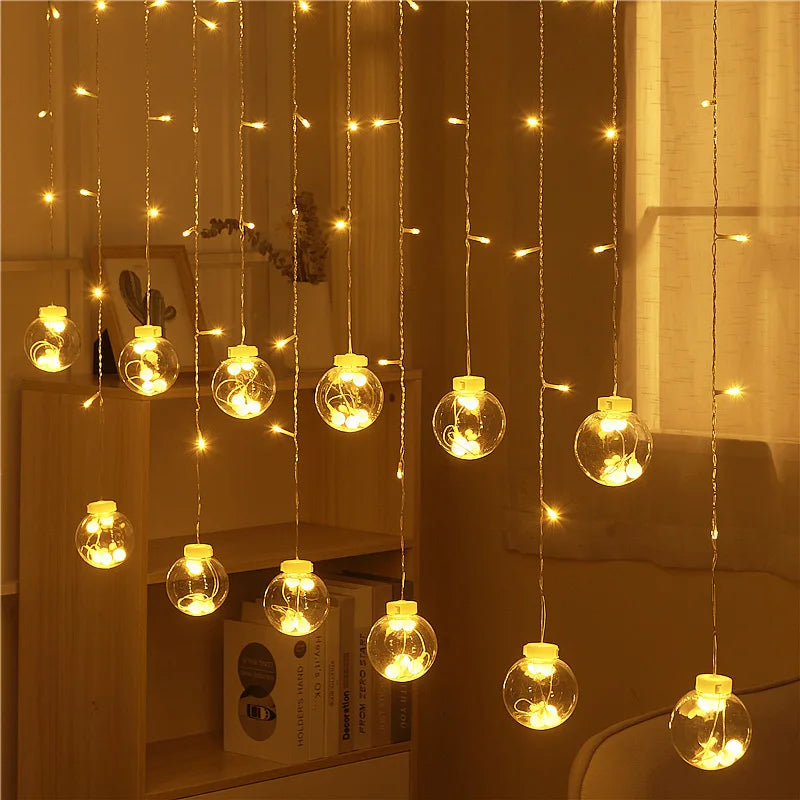 Christmas Led Lights Decoration Fairy String for Room Light Curtain