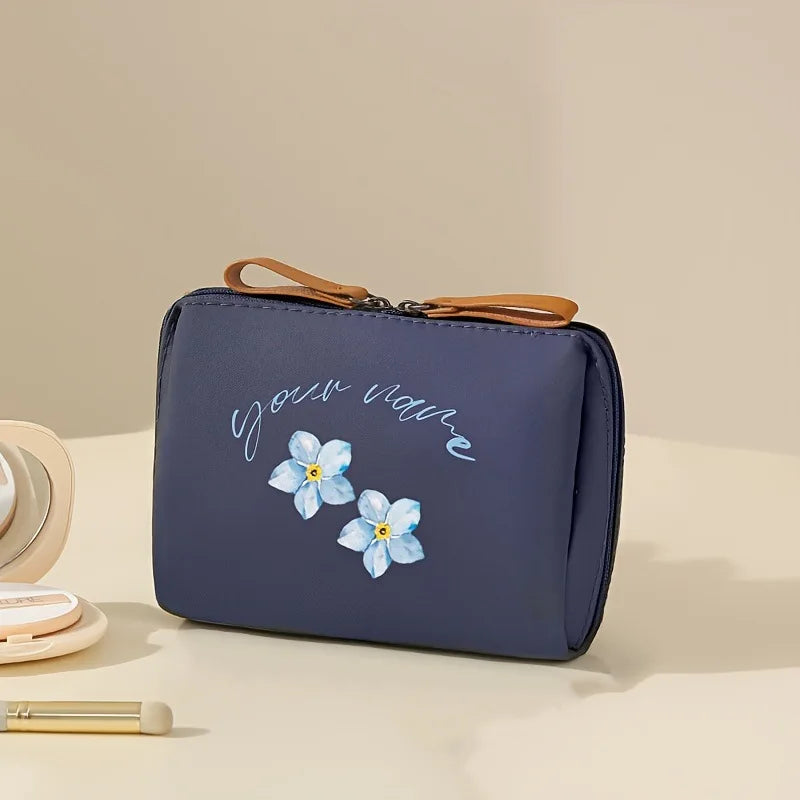 2024 New Women Cosmetic Bag Solid Color Korean Style Makeup Bag Pouch Toiletry Bag Waterproof Makeup Organizer Case Luxury Bag