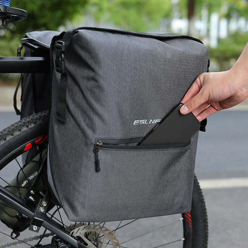 Cycling Bike Luggage Double Side Rear Rack Bike 2 In 1 Trunk Bag Mountain Road Bicycle Tail Seat Pannier Pack Carrier Bike Bag