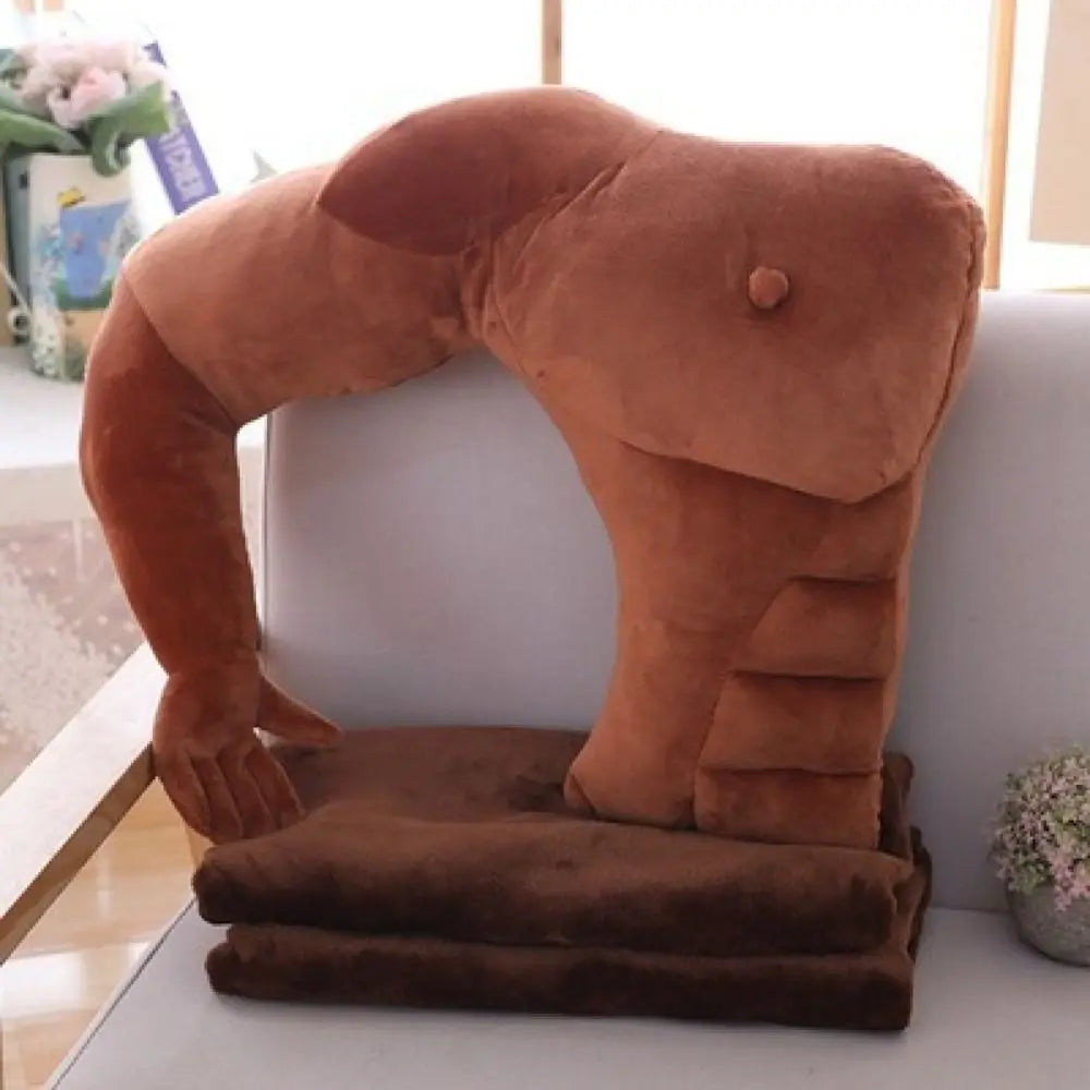 Creative Arm Pillow Hunky Chest Throw Pillow Body Shape Pillow Cuddle Pillow PP Filling Boyfriend Pillow Sleep Cushion