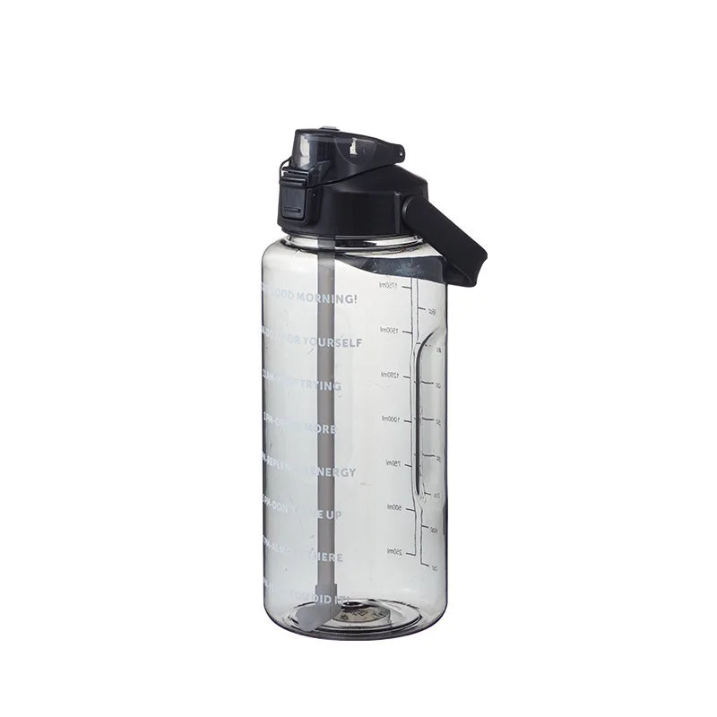 Stay Hydrated - Large Sports Drinking Bottles with Time Marker