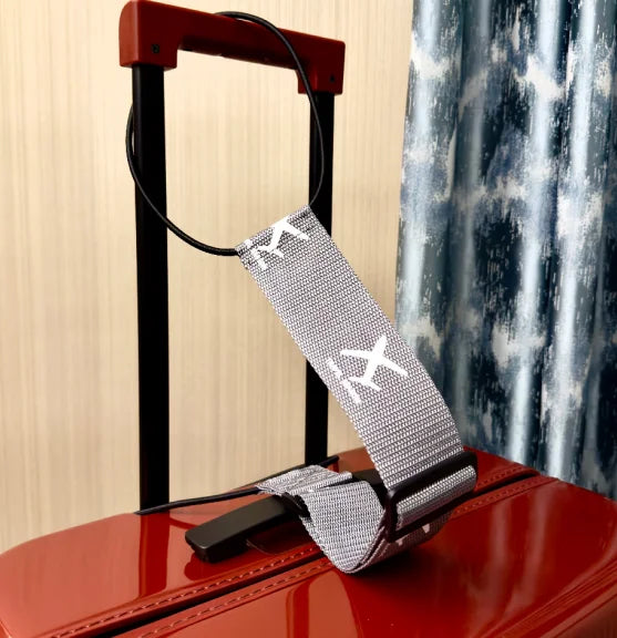 Aircraft printed nylon luggage fixed strap with one pack