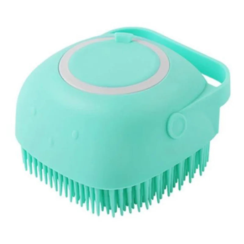 Dog or Cat Bath Massage Brush - Soft Safety Silicone