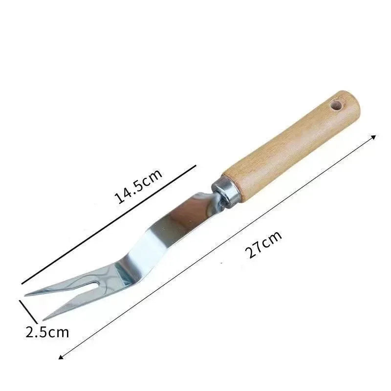 Manual Weeding Machine Set: Mower Sickle + Road Crack Weeding Tool + Garden Hand Shovel - Heavy Duty Carbon Steel for Outdoor &