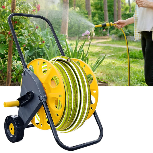 Garden Water Pipe Reel Cart Outdoor Planting Hosepipe Organizer  Labor-Saving Garden Watering Cart Water Pipe Storage Rack
