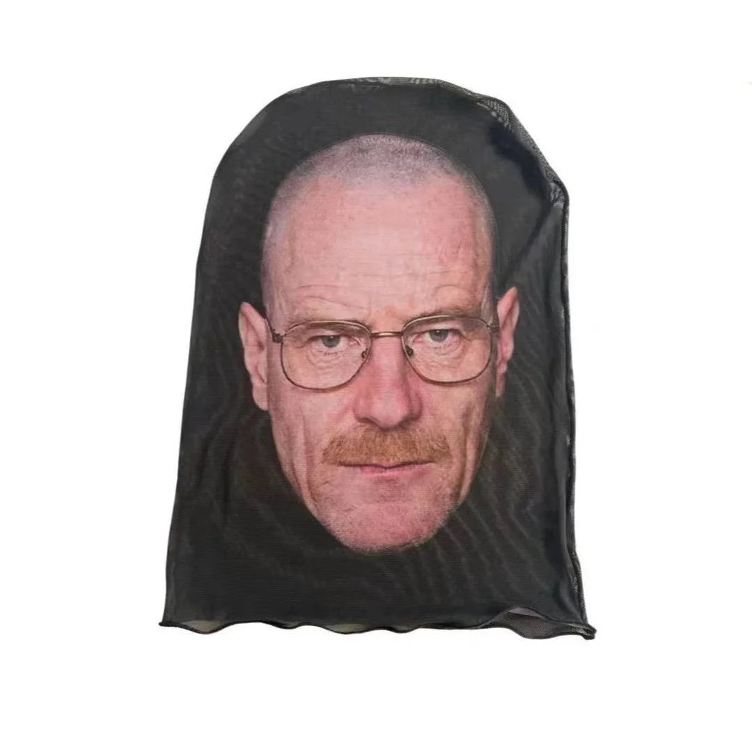 Cosplay 3D Printed Celebrity Stretch Mesh Full Face Mask for Men or Women