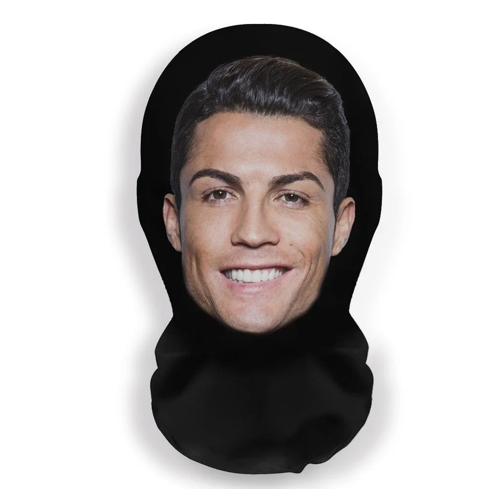 Cosplay 3D Printed Celebrity Stretch Mesh Full Face Mask for Men or Women