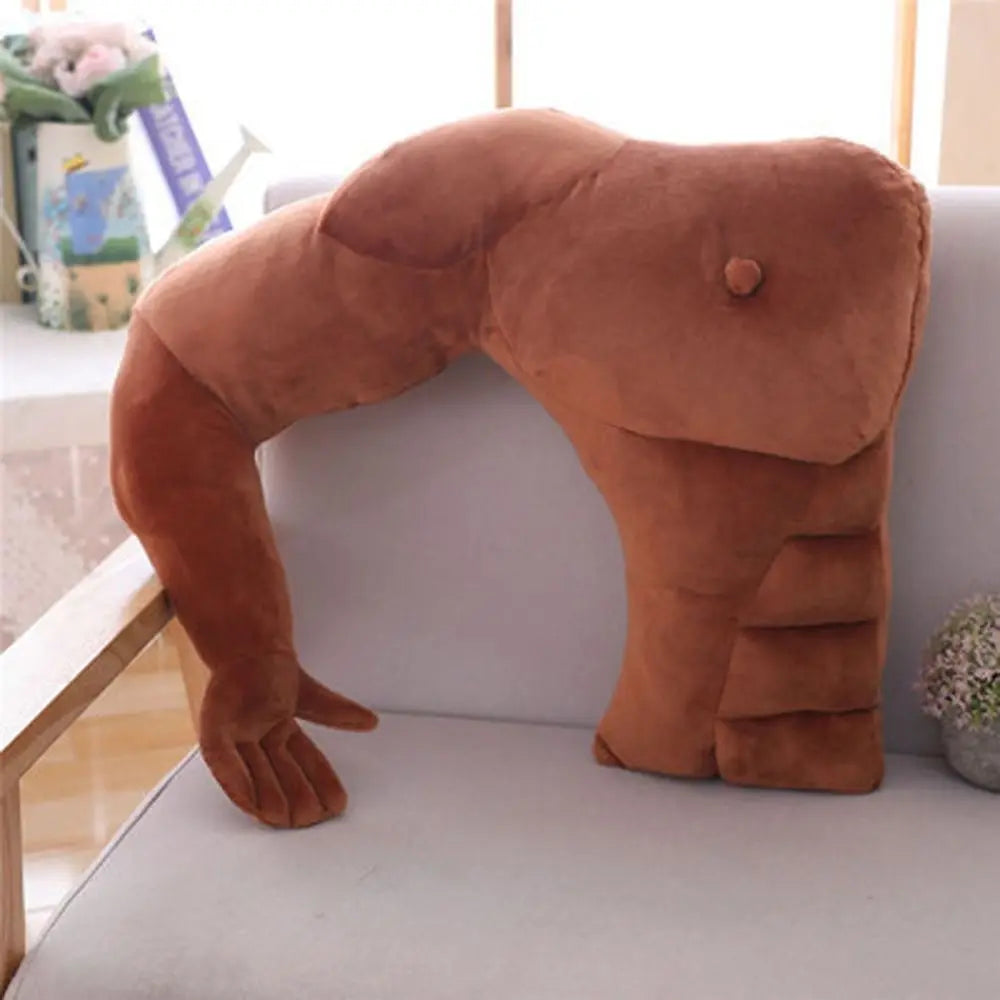 Creative Arm Pillow Hunky Chest Throw Pillow Body Shape Pillow Cuddle Pillow PP Filling Boyfriend Pillow Sleep Cushion