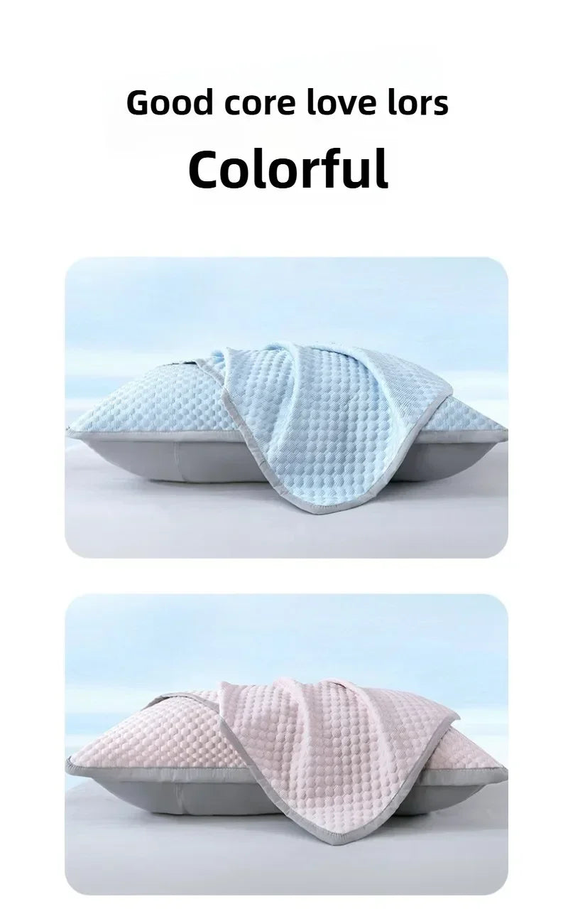 Ice Silk Cooling Pillowcase New 2/1PC Breathable Summer Bedding Washable Pillow Cover 48x74cm Sleepers Air Conditioning Comfort