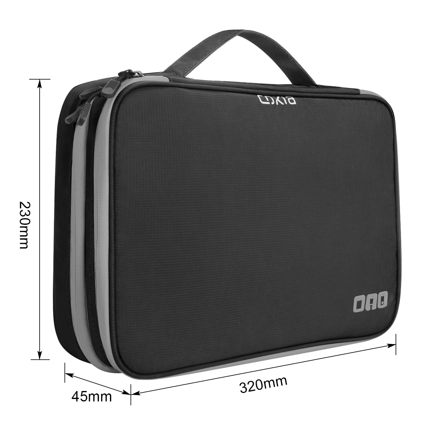 Portable Electronic Accessories Travel case,Cable Organizer Bag Gadget Carry Bag for iPad,Cables,Power,USB Flash Drive, Charger