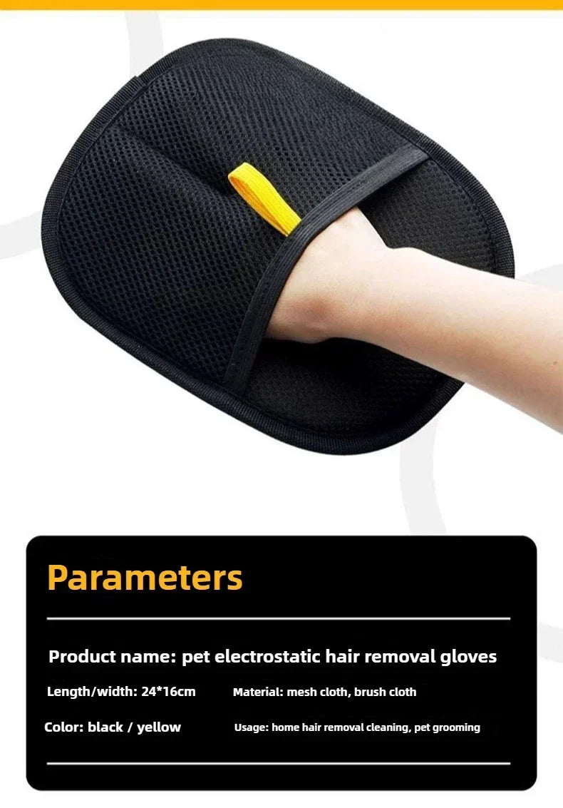 Pet Hair Removal Gloves Depilation Brushing Tools For Dog Cat