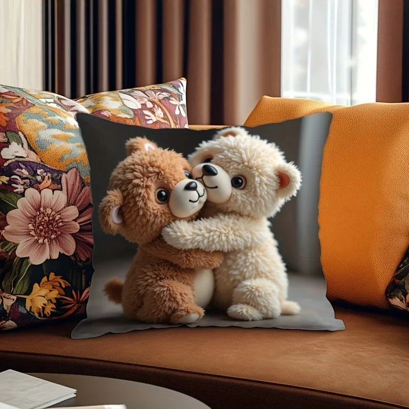 Cuddle-Tastic Teddy Bears Printed Pillowcase