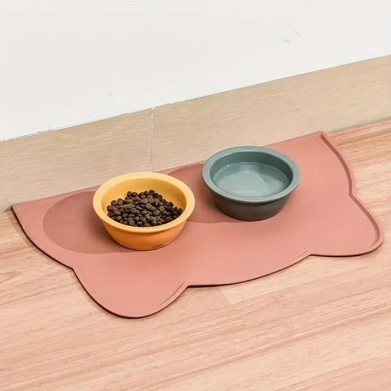 Pet Feeding Mat for Dogs Cats - Non-Slip Silicone